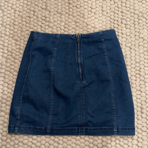 Free People Denim Mini Skirt - Picture 2 of 4